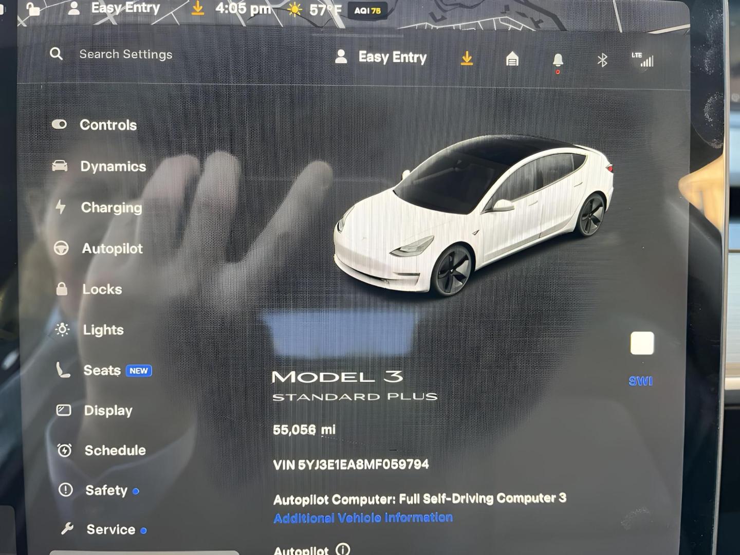2021 WHITE Tesla Model 3 Standard Range Plus (5YJ3E1EA8MF) with an ELECTRIC engine, 1A transmission, located at 722 E Miner Ave, Stockton, CA, 95202, (209) 871-6645, 37.956711, -121.282310 - PLUS TAXES AND FEES - Photo#16