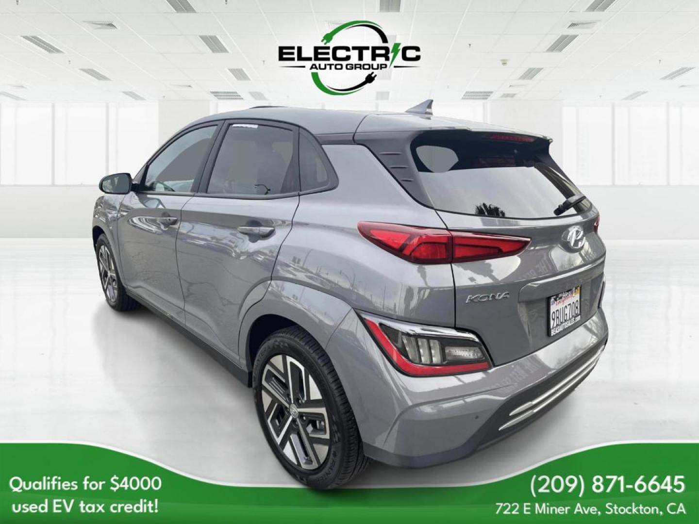 2022 Hyundai Kona EV Ultimate (KM8K53AG4NU) with an ELECTRIC engine, 1A transmission, located at 722 E Miner Ave, Stockton, CA, 95202, (209) 871-6645, 37.956711, -121.282310 - PLUS TAXES AND FEES - Photo#4