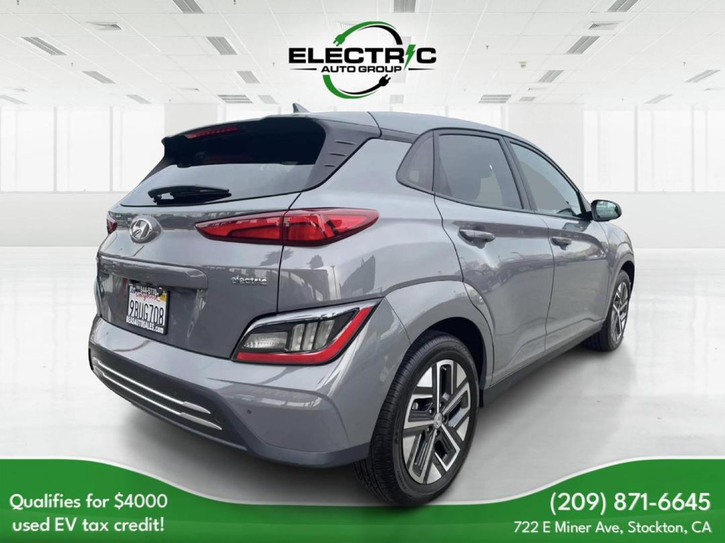 2022 Hyundai Kona EV Ultimate (KM8K53AG4NU) with an ELECTRIC engine, 1A transmission, located at 722 E Miner Ave, Stockton, CA, 95202, (209) 871-6645, 37.956711, -121.282310 - PLUS TAXES AND FEES - Photo#6