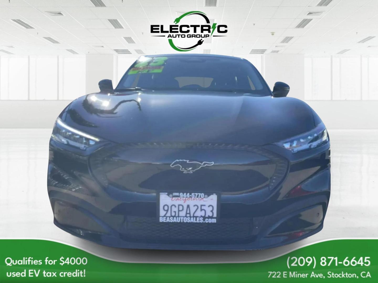 2023 BLACK Ford Mustang Mach-E Select (3FMTK1RM6PM) with an ELECTRIC engine, 1A transmission, located at 722 E Miner Ave, Stockton, CA, 95202, (209) 871-6645, 37.956711, -121.282310 - PLUS TAXES AND FEES NO CHARGER AVAILABE - Photo#3