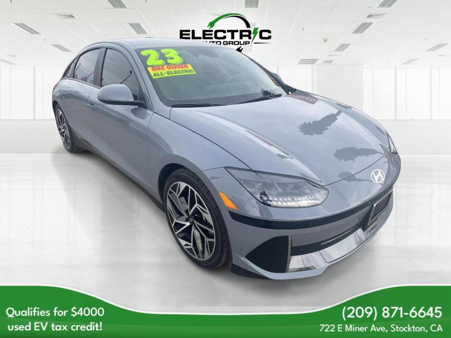 2023 Hyundai Ioniq 6 SEL (KMHM34AA5PA) with an ELECTRIC engine, 1A transmission, located at 722 E Miner Ave, Stockton, CA, 95202, (209) 871-6645, 37.956711, -121.282310 - PLUS TAXES AND FEES NO CHANGER AVAILABLE - Photo#0