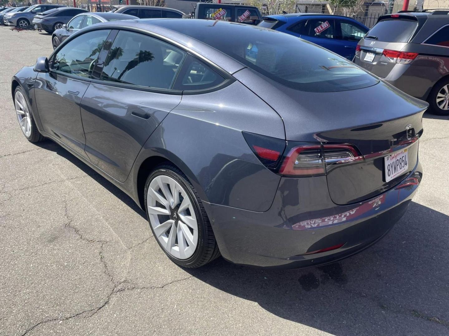 2021 Tesla Model 3 Standard Range Plus (5YJ3E1EA7MF) with an ELECTRIC engine, 1A transmission, located at 722 E Miner Ave, Stockton, CA, 95202, (209) 871-6645, 37.956711, -121.282310 - PLUS TAXES AND FEES NO CHARGER AVAILABLE - Photo#9