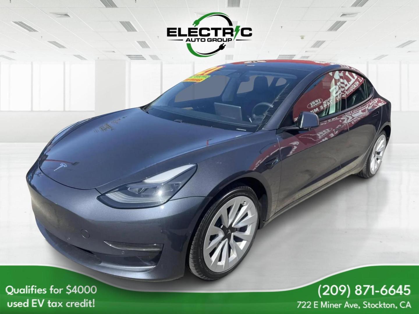 2021 Tesla Model 3 Standard Range Plus (5YJ3E1EA7MF) with an ELECTRIC engine, 1A transmission, located at 722 E Miner Ave, Stockton, CA, 95202, (209) 871-6645, 37.956711, -121.282310 - PLUS TAXES AND FEES NO CHARGER AVAILABLE - Photo#3