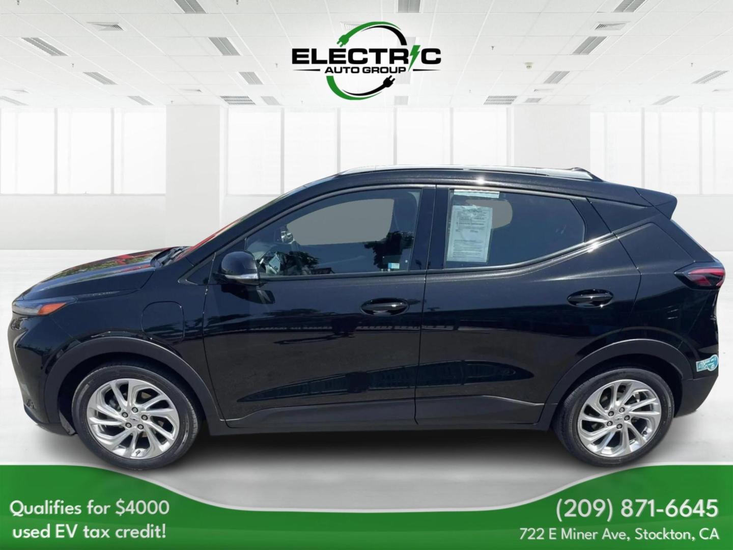 2022 Chevrolet Bolt EV 1LT (1G1FY6S01N4) with an ELECTRIC engine, 1A transmission, located at 722 E Miner Ave, Stockton, CA, 95202, (209) 871-6645, 37.956711, -121.282310 - PLUS TAXES AND FEES NO CHARGER AVAILABLE - Photo#3