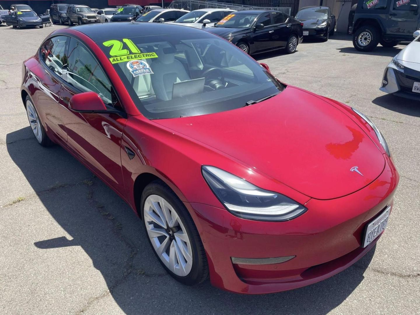 2021 Tesla Model 3 Standard Range Plus (5YJ3E1EA6MF) with an ELECTRIC engine, 1A transmission, located at 722 E Miner Ave, Stockton, CA, 95202, (209) 871-6645, 37.956711, -121.282310 - PLUS TAXES AND FEES NO CHARGER AVAILABLE - Photo#1