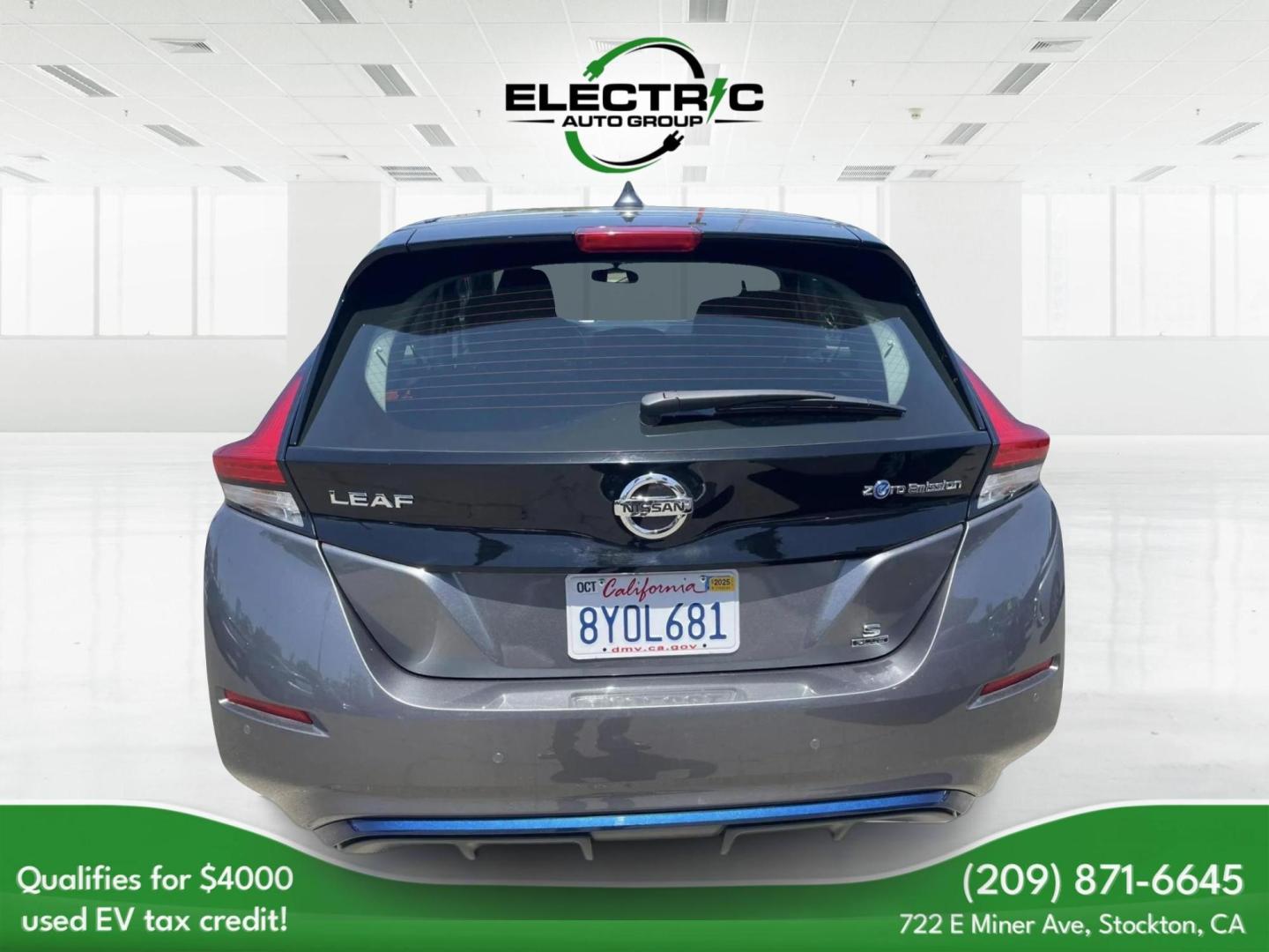 2022 Nissan LEAF S (1N4BZ1BV7NC) with an ELECTRIC engine, CVT transmission, located at 722 E Miner Ave, Stockton, CA, 95202, (209) 871-6645, 37.956711, -121.282310 - PLUS TAXES AND FEES NO CHARGER AVAILABLE - Photo#10