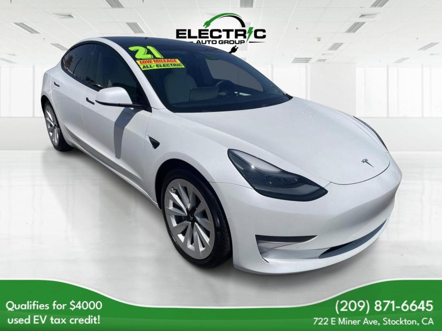 2021 Tesla Model 3 Standard Range Plus (5YJ3E1EA3MF) with an ELECTRIC engine, 1A transmission, located at 722 E Miner Ave, Stockton, CA, 95202, (209) 871-6645, 37.956711, -121.282310 - PLUS TAXES AND FEES NO CHARGER AVAILABLE - Photo#0
