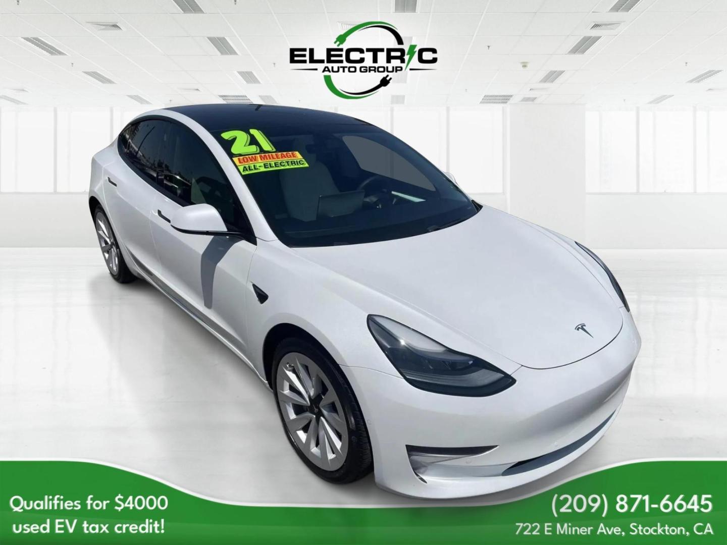 2021 Tesla Model 3 Standard Range Plus (5YJ3E1EA3MF) with an ELECTRIC engine, 1A transmission, located at 722 E Miner Ave, Stockton, CA, 95202, (209) 871-6645, 37.956711, -121.282310 - PLUS TAXES AND FEES NO CHARGER AVAILABLE - Photo#1
