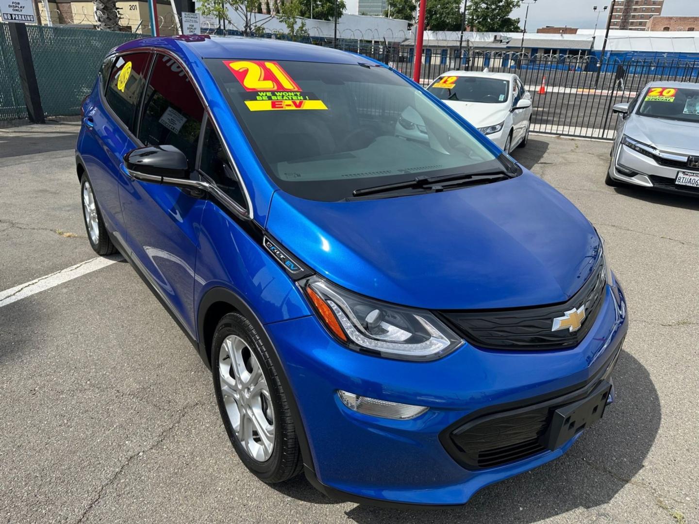 2021 Chevrolet Bolt EV LT (1G1FY6S07M4) with an ELECTRIC engine, 1A transmission, located at 722 E Miner Ave, Stockton, CA, 95202, (209) 871-6645, 37.956711, -121.282310 - Photo#1