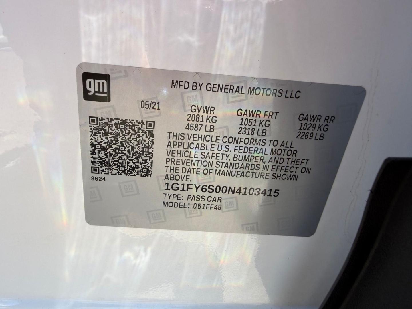 2022 Chevrolet Bolt EV 1LT (1G1FY6S00N4) with an ELECTRIC engine, 1A transmission, located at 722 E Miner Ave, Stockton, CA, 95202, (209) 871-6645, 37.956711, -121.282310- Photo#14